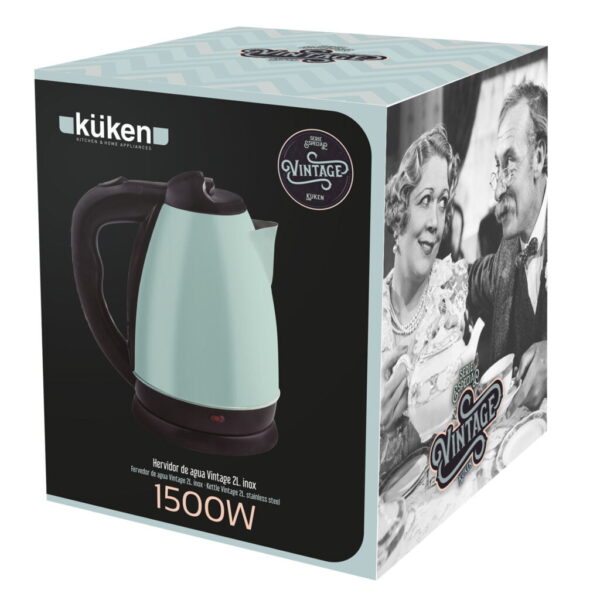 CHALEIRA ELÉTRICA KÜKEN 1500W VERDE PASTEL - Image 3