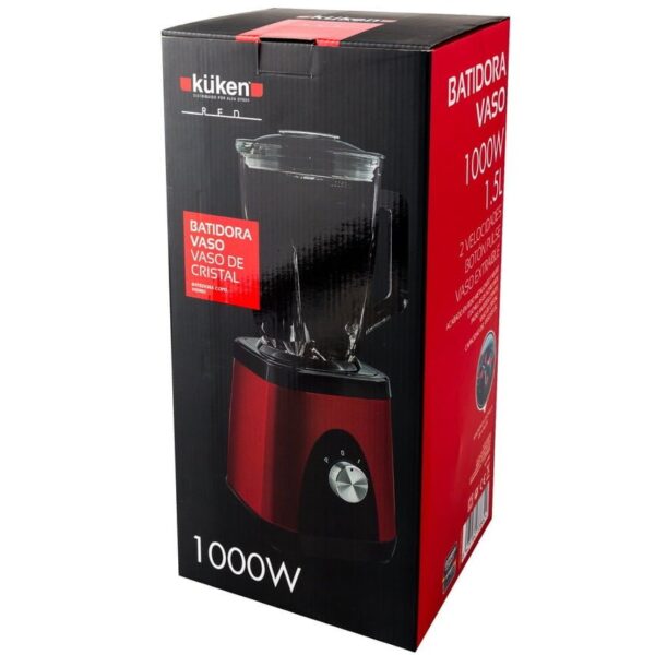 LIQUIDIFICADOR KÜKEN 1.5L 1000W VERMELHO - Image 4