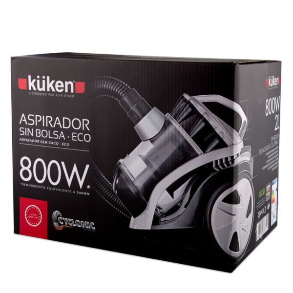ASPIRADOR SEM SACO BRANCO 800W (2400W) KÜKEN - Image 4