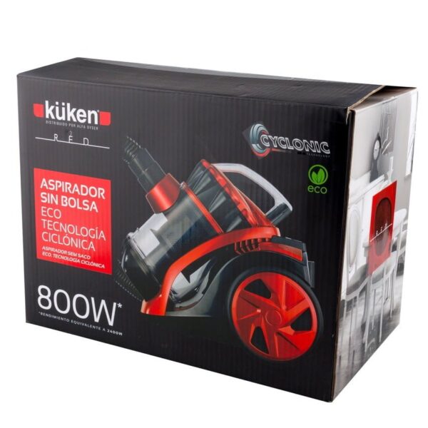 ASPIRADOR SEM SACO VERMELHO 800W (2400W) KÜKEN VERMELHO - Image 5