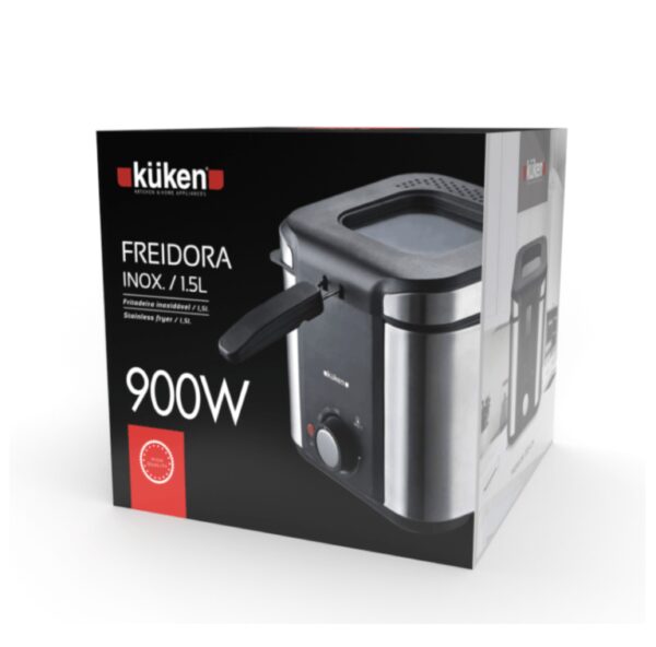 FRITADEIRA A ÓLEO EM AÇO INOXIDÁVEL (1.5 LITROS - 900W) KÜKEN - Image 4