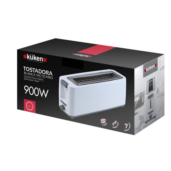 TORRADEIRA PLÁSTICO GRANDE (900W - 1 PEÇA - BRANCA) KÜKEN - Image 4