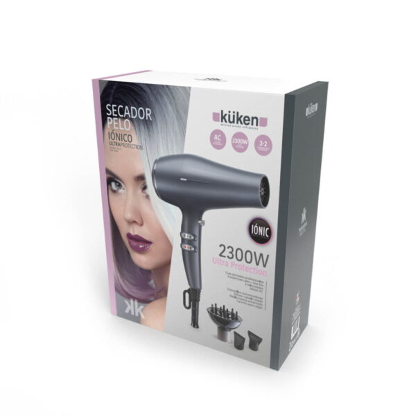 SECADOR DE CABELO PROFISSIONAL DELUXE (IÔNICO - 2300W - MOTOR AC) KÜKEN - Image 4