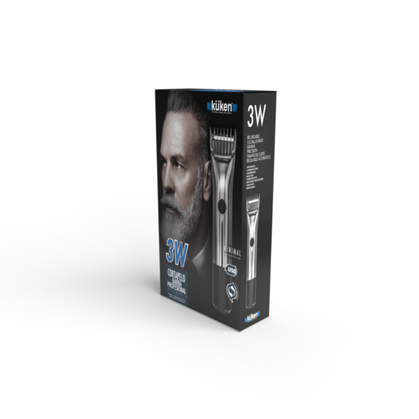 MÁQUINA DE CORTAR CABELO / BARBA PROFISSIONAL ( 3W - BATERIA) KÜKEN - Image 4