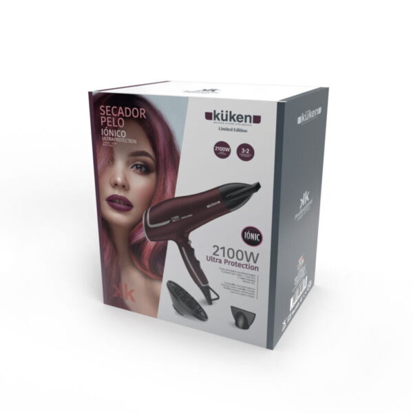 SECADOR DE CABELO PROFISSIONAL IÓNICO (2100W - LILÁS) KÜKEN - Image 4
